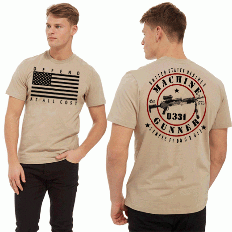 USMC Infantry 0331 Machine Gunner Devil Dog TShirt